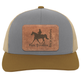 MISSOURI FOX TROTTER ON LEATHER 104C Trucker Snap Back - Patch