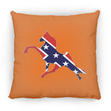 Rebel on the Rail Tennessee Walking Horse Performance ZP18 Large Square Pillow