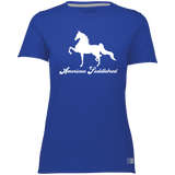 AMERICAN SADDLEBRED (DESIGN 1) WHITE 4HORSE 64STTX Ladies’ Essential Dri-Power Tee