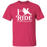 I RIDE A WALKING HORSE B (WHITE) G500 5.3 oz. T-Shirt