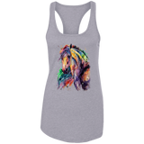 EQUINE ABSTRACT 1 4HORSE NL1533 Ladies Ideal Racerback Tank