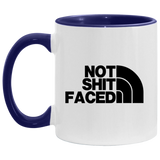 NOT SHIT FACED (BLK) AM11OZ 11 oz. Accent Mug