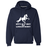 SITTIN TIGHT LOOKIN RIGHT TWH PERFORMANCE(WHITE) 695HBM Dri-Power Fleece Pullover Hoodie