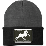 I SUPPORT THE TWH -RECTANGLE CP90 Knit Cap - Patch