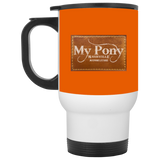 MY PONY NASHVILLE BRAND XP8400W White Travel Mug