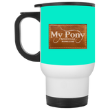 MY PONY NASHVILLE BRAND XP8400W White Travel Mug