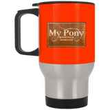 MY PONY NASHVILLE BRAND XP8400S Silver Stainless Travel Mug