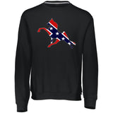 Rebel on the Rail Tennessee Walking Horse Performance 698HBM Dri-Power Fleece Crewneck Sweatshirt