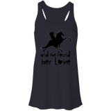 Tennessee Walking Horse  SHE FOUND HER LOVE TWH PERFORMANCE CUTTING BOARD B8800 Flowy Racerback Tank