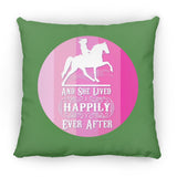 SHE LIVED HAPPILY TWH PLEASURE SHADES OF PINK ZP14 Small Square Pillow