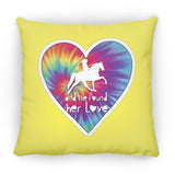 SHE FOUND HER LOVE TWH PLEASURE HEART ZP18 Large Square Pillow