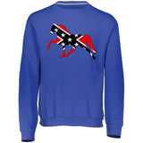 Rebel on the Rail Tennessee Walking Horse Pleasure 698HBM Dri-Power Fleece Crewneck Sweatshirt