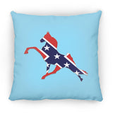 Rebel on the Rail Tennessee Walking Horse Performance ZP18 Large Square Pillow