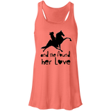 Tennessee Walking Horse  SHE FOUND HER LOVE TWH PERFORMANCE CUTTING BOARD B8800 Flowy Racerback Tank