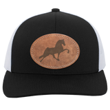 TENNESSEE WALKING HORSE PERFORMANCE LEATHER 104C Trucker Snap Back - Patch