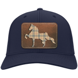 AMERICAN SADDLEBRED LEATHER PATCH (BURBURY) CP80 Twill Cap - Patch