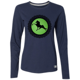 Tennessee Walking Horse  PERFORMANCE LIME GREEN BLACK LACE 64LTTX Ladies’ Essential Dri-Power Long Sleeve Tee
