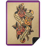 VINTAGE TAT 1 BSHL Premium Black Sherpa Blanket 60x80