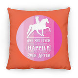 SHE LIVED HAPPILY TWH PLEASURE SHADES OF PINK ZP16 Medium Square Pillow