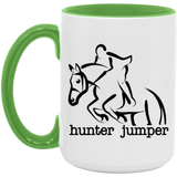 HUNTER JUMPER STYLE 1 4HORSE AM15OZ 15oz. Accent Mug