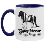 GYPSY VANNER 4HORSE (BLACK LETTERS) AM11OZ 11 oz. Accent Mug