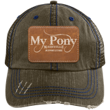 MY PONY NASHVILLE 6990 Distressed Unstructured Trucker Cap - Patch