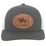 MISSOURI FOX TROTTER ON LEATHER 104C Trucker Snap Back - Patch