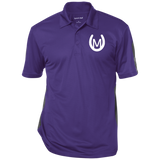 MANES RANCH (white) ST695 Performance Textured Three-Button Polo