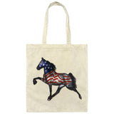 Tennessee Walking Horse Performance All American BE007 Canvas Tote Bag