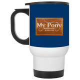 MY PONY NASHVILLE BRAND XP8400W White Travel Mug