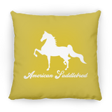 AMERICAN SADDLEBRED (DESIGN 1) WHITE 4HORSE PILLOWS THREE SIZES