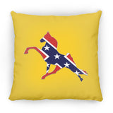 Rebel on the Rail Tennessee Walking Horse Performance ZP18 Large Square Pillow