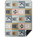 FRENCHIE BLANKET 2 BSHL Premium Black Sherpa Blanket 60x80
