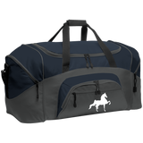 American Saddlebred (white) BG99 Colorblock Sport Duffel