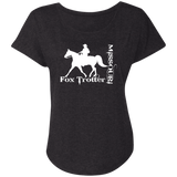 MISSOURI FOX TROTTER (white) 4HORSE NL6760 Ladies' Triblend Dolman Sleeve