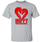 Horse Heart Happy Valentines G500 5.3 oz. T-Shirt