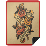 VINTAGE TAT 1 BSHL Premium Black Sherpa Blanket 60x80