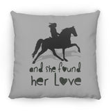 SHE FOUND HER LOVE (TWH pleasure)Bblack art ZP14 Small Square Pillow