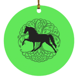 Tennessee Walking Horse PLEASURE TREE OF LIFE SUBORNC Circle Ornament