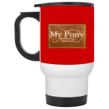 MY PONY NASHVILLE BRAND XP8400W White Travel Mug