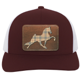 TENNESSEE WALKING HORSE PERFORMANCE LEATHER BURBURY 104C Trucker Snap Back - Patch