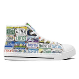 NASHVILLE BRAND I BE TRAVELIN High-Top Canvas Shoes