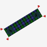 TENNESSEE WALKING HORSE PERFORMANCE GREEN BLUE PLAID Linen Table Runner 14x60in