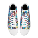 NASHVILLE BRAND HEART GRAFFITI  High-Top Canvas Shoes