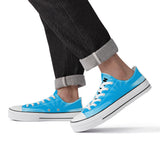 NASHVILLE BRAND SAMARI BLUE Classic Low Top Canvas Shoes