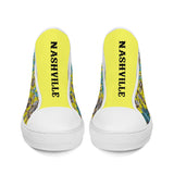 NASHVILLE BRAND SUNFLOWER ART High-Top Canvas Shoes