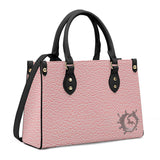 SADDLEBRED NATURAL PINK Luxury Women PU Tote Bag - Black Piping