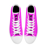 NASHVILLE BRAND NEON PINK High-Top Canvas Shoes