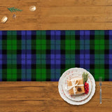 TENNESSEE WALKING HORSE PERFORMANCE GREEN BLUE PLAID Linen Table Runner 14x60in