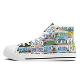 NASHVILLE BRAND I BE TRAVELIN High-Top Canvas Shoes
